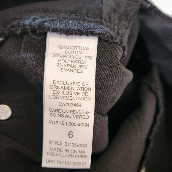 Democracy Absolution Black Shaping Skinny Jeans High Waisted Rise Denim Size 6 - Picture 7 of 11